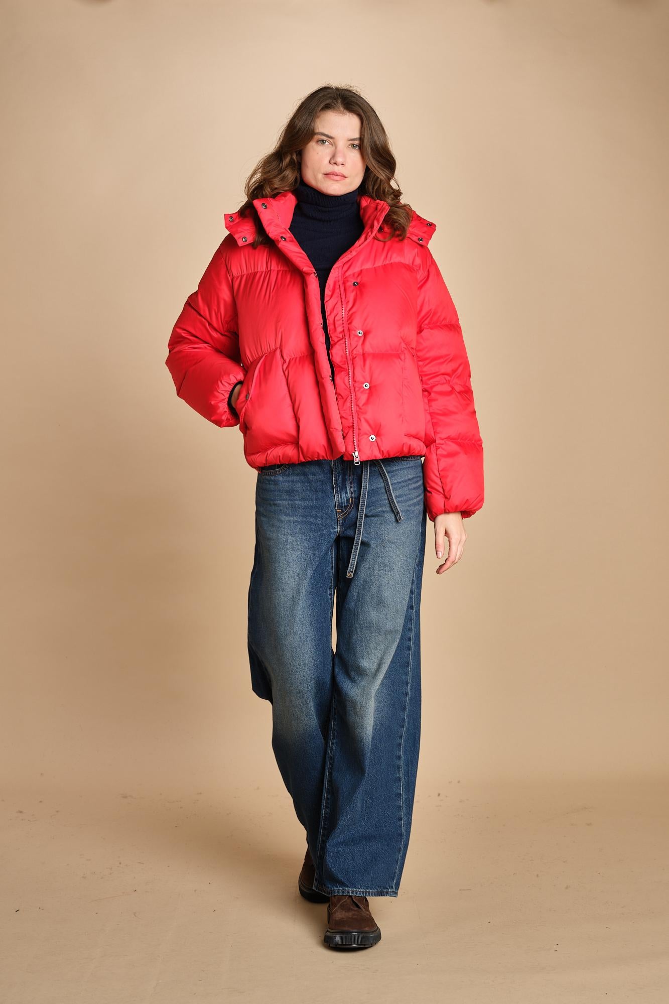 piumino in nylon WESTERN BUBBLE 003MD 0004 levi's 