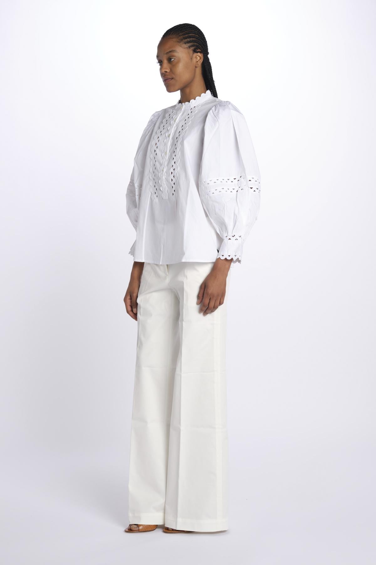 Camicia ROMIE con passamano ROMIE1BLO WHITE antik batik 
