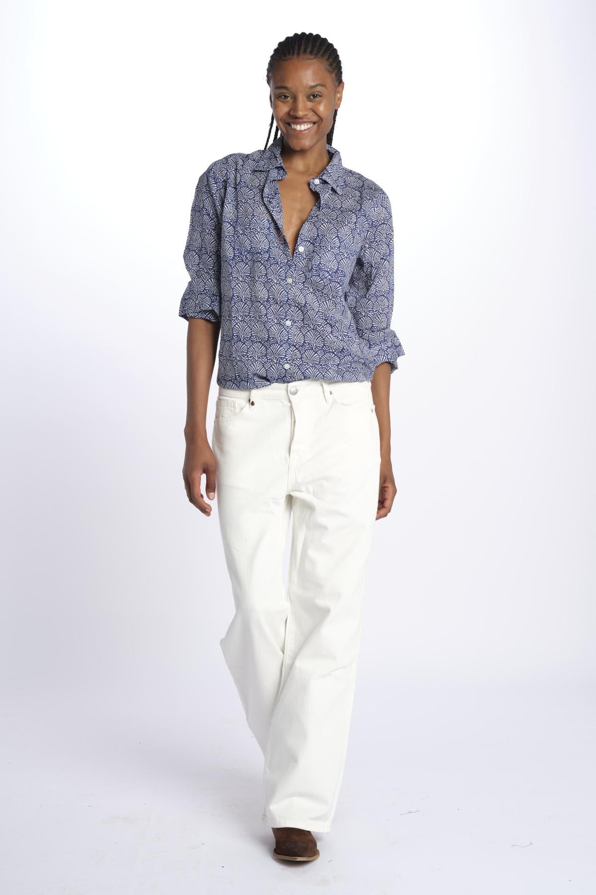 Camicia COQUILLAGES KIPRO 502Y terre rouge 