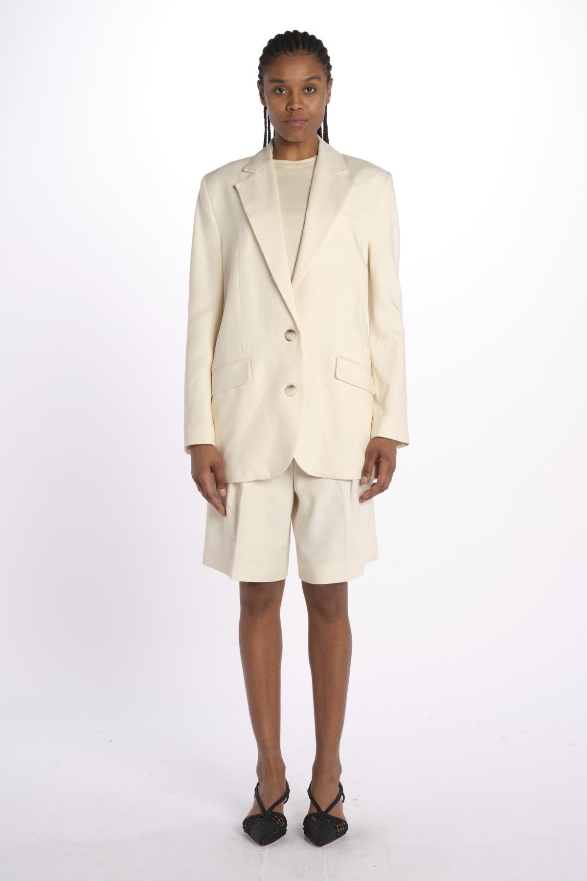 Blazer misto lino IO119055 WH014 ivy oak 