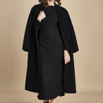 abito midi con scollo dietro TUNISI BLACK crida 