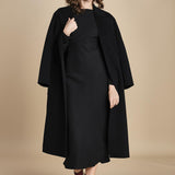 abito midi con scollo dietro TUNISI BLACK crida 