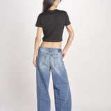 t-shirt costine PARGA 026TS614RM NERO woc 
