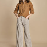 camicia texana TOLEDO-0171T COFFEE fortela 