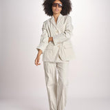 pantalone gessato 0142 22042 NATURALE aspesi 