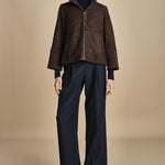 giubbino in camoscio NATE F25-173 030 CHOCOLATE oscar 