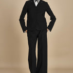 blazer gessato con tre bottoni L0125248 R911 n21 