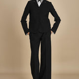 blazer gessato con tre bottoni L0125248 R911 n21 