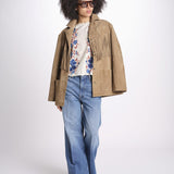 camicia voille m/c stampa a fiori 344127 RENATA SAND 26089 farm rio 