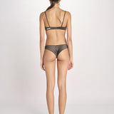 bralette in satin TORI L25101829 DARK GREEN 782 love stories 