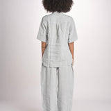 camicia manica corta ESTES SNW-1897 SPEARMINT studio nicholson 