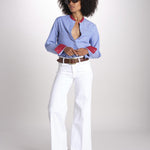 camicia a righe con collo guru MICA5630 BT milaura 