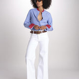camicia a righe con collo guru MICA5630 BT milaura 