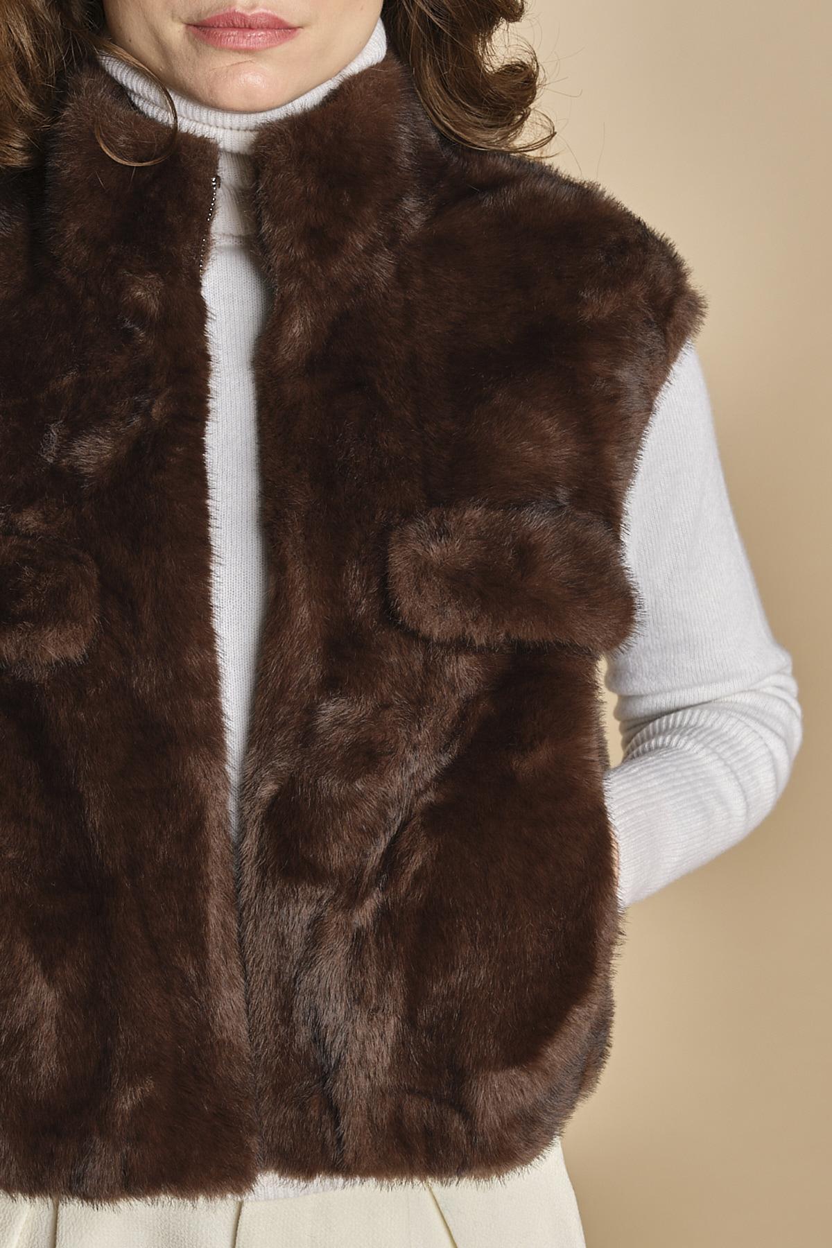 gilet in ecofur. GABI MARRON giovanni paris 