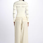 Maglia DEVON m/l inserto pizzo 020 CREAM sea ny 