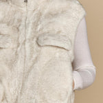 gilet in ecofur. GABI ECRU giovanni paris 