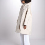 parka con cappuccio LR-1061/D 8Z05 OFF WHITE mackintosh 