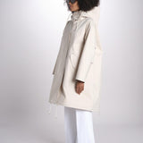 parka con cappuccio LR-1061/D 8Z05 OFF WHITE mackintosh 