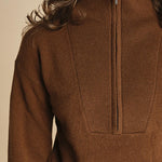 maglia mezza zip MIL14 25383 SYRUP milaura 