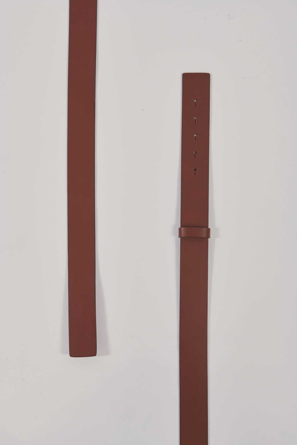 Cintura liscia alta MOD2CM4 COGNAC milaura 