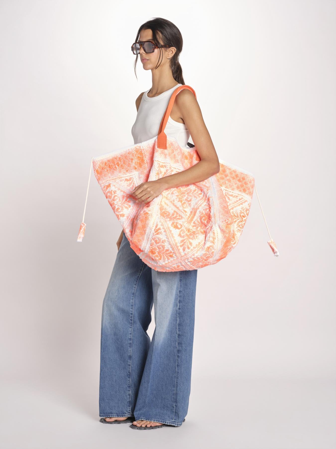 borsa grande SHQ-26E18 A 04 ORANGE FLUO le daf 