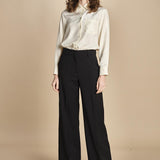 pantalone palazzo fresco lana VISIVO 2525136031600 GRIGIO weekend maxmara 