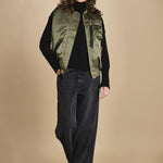 gilet unisex in nylon raso 758102 MA1 SAGE GREEN alpha 