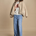 tshirt stay fun REESE ECRU ba&sh 