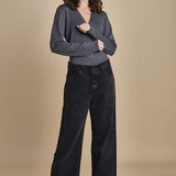 body scollo a v in merinos ANDERSON KNIT BODY GREY herskind 