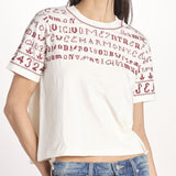 con ricamo punto croce 075 WHITE sea ny 