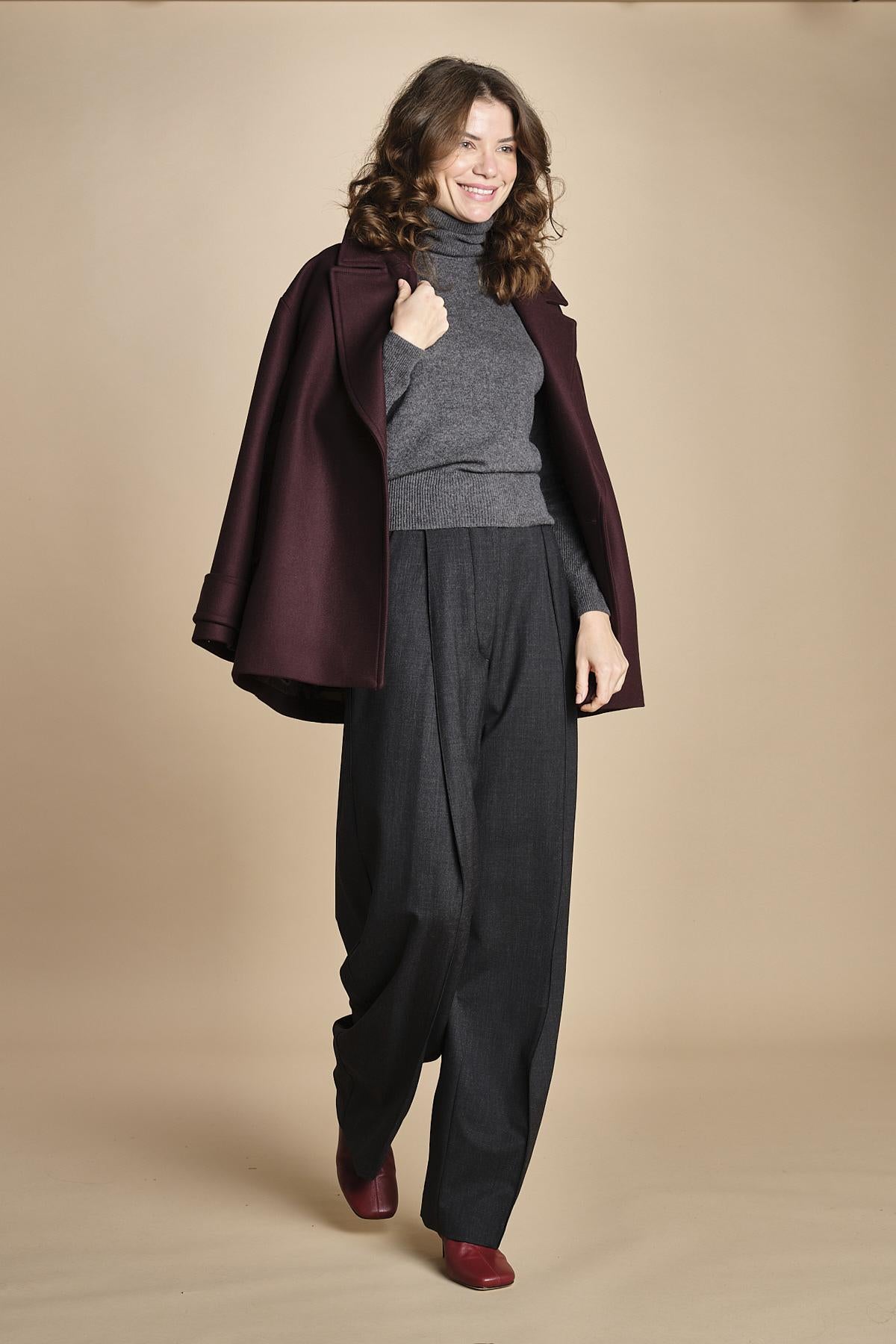 pantalone largo stretto sul fondo CARA TLW03116W0206ABTPB BLACKBOARD T0037 the latest 