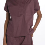 Camicia ILENIA popeline ILENIA IL31 BURGUNDY nine in the morning 