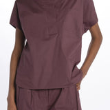 Camicia ILENIA popeline ILENIA IL31 BURGUNDY nine in the morning 