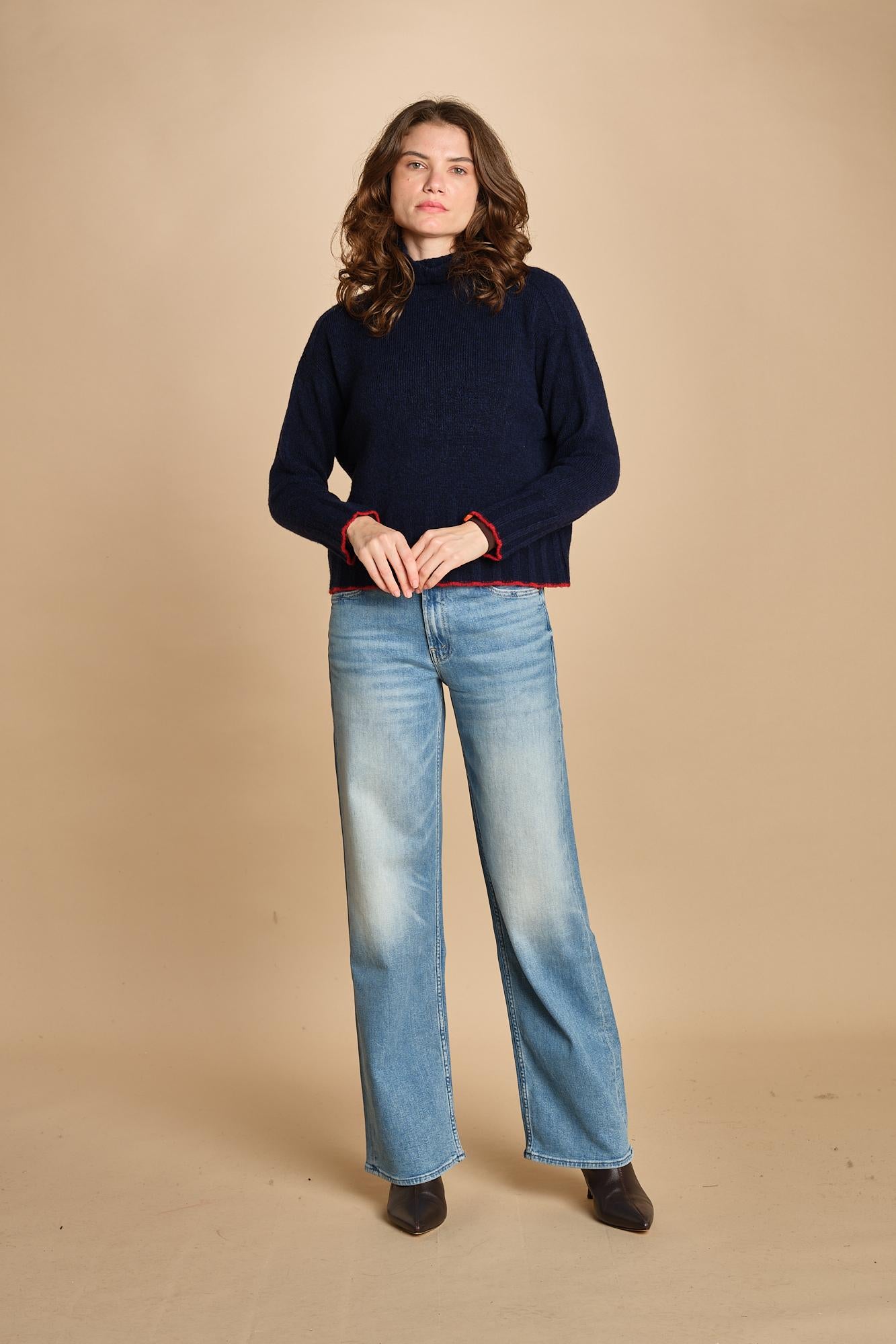 denim loose diritto 10798 THE SPINNER ZIP SNEAK 1351_A mother 