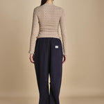 maglia girocollo jaquard RUBY 118 CHAMPAGNE sea ny 