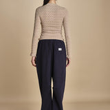 maglia girocollo jaquard RUBY 118 CHAMPAGNE sea ny 