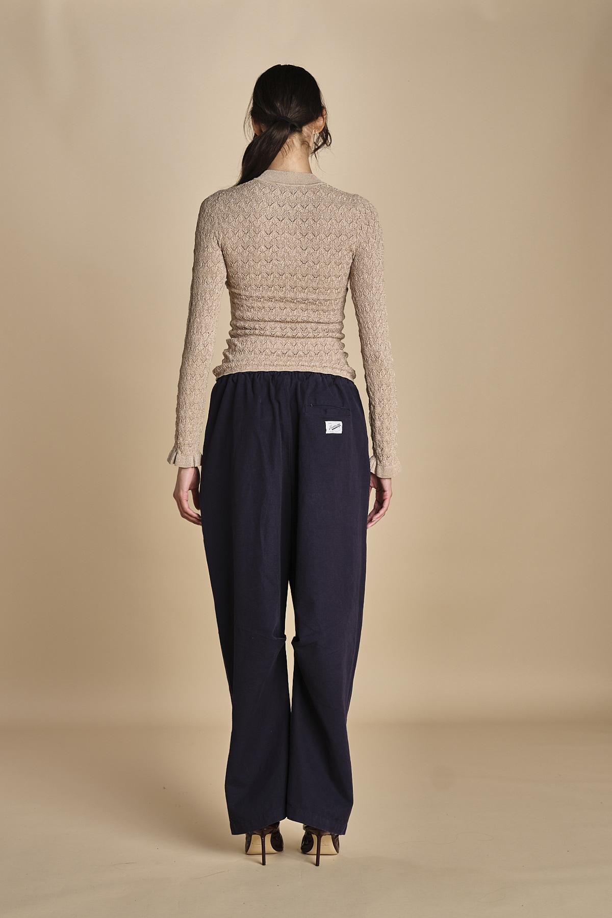 maglia girocollo jaquard RUBY 118 CHAMPAGNE sea ny 