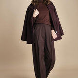 pantalone largo stretto sul fondo CARA TLW03116W0206ABTPB BROWN T0215 the latest 
