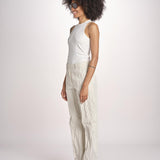 pantalone gessato 0142 22042 NATURALE aspesi 