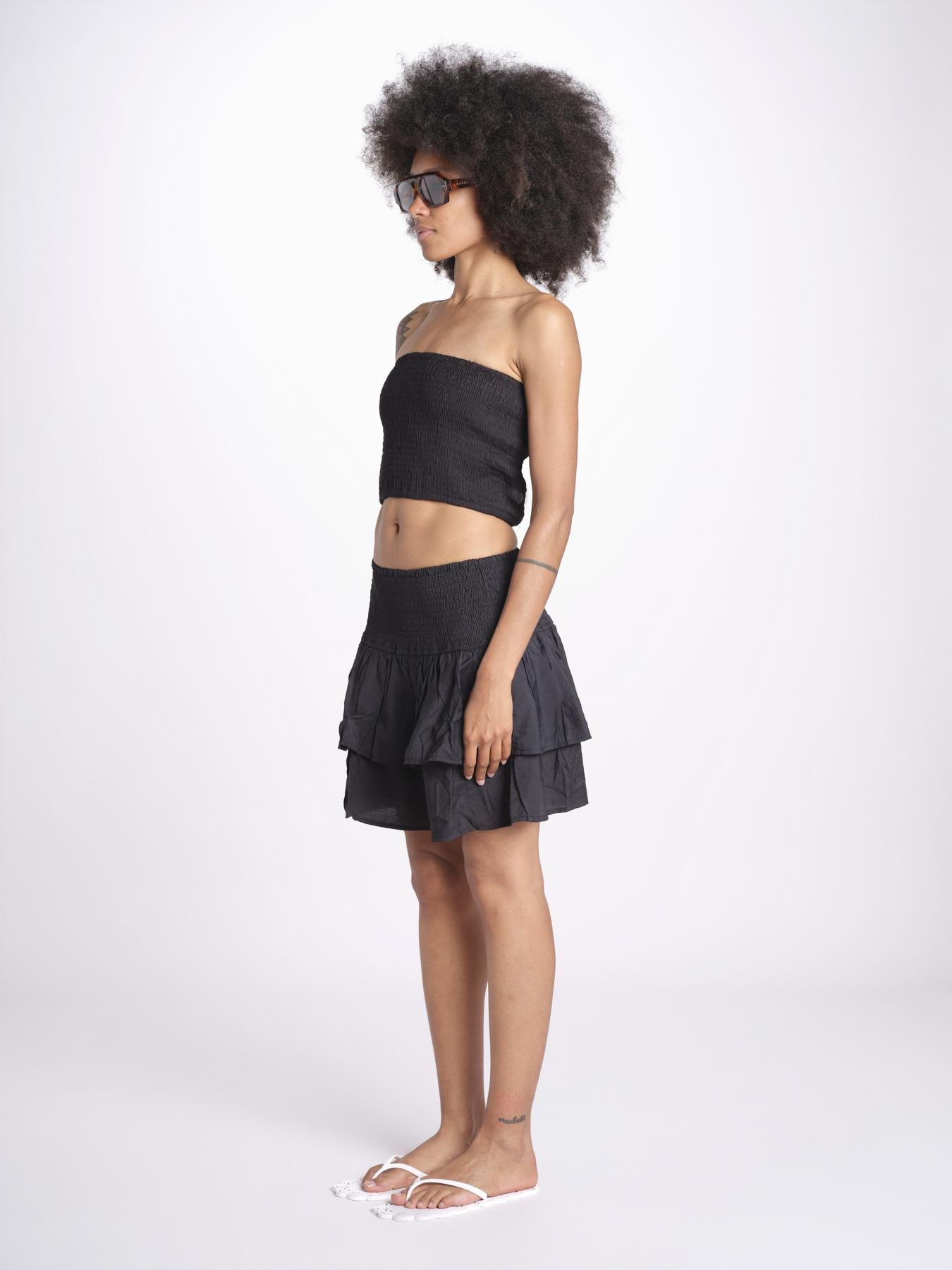 minigonna balze PANOLIBL NOIR laraethnics 