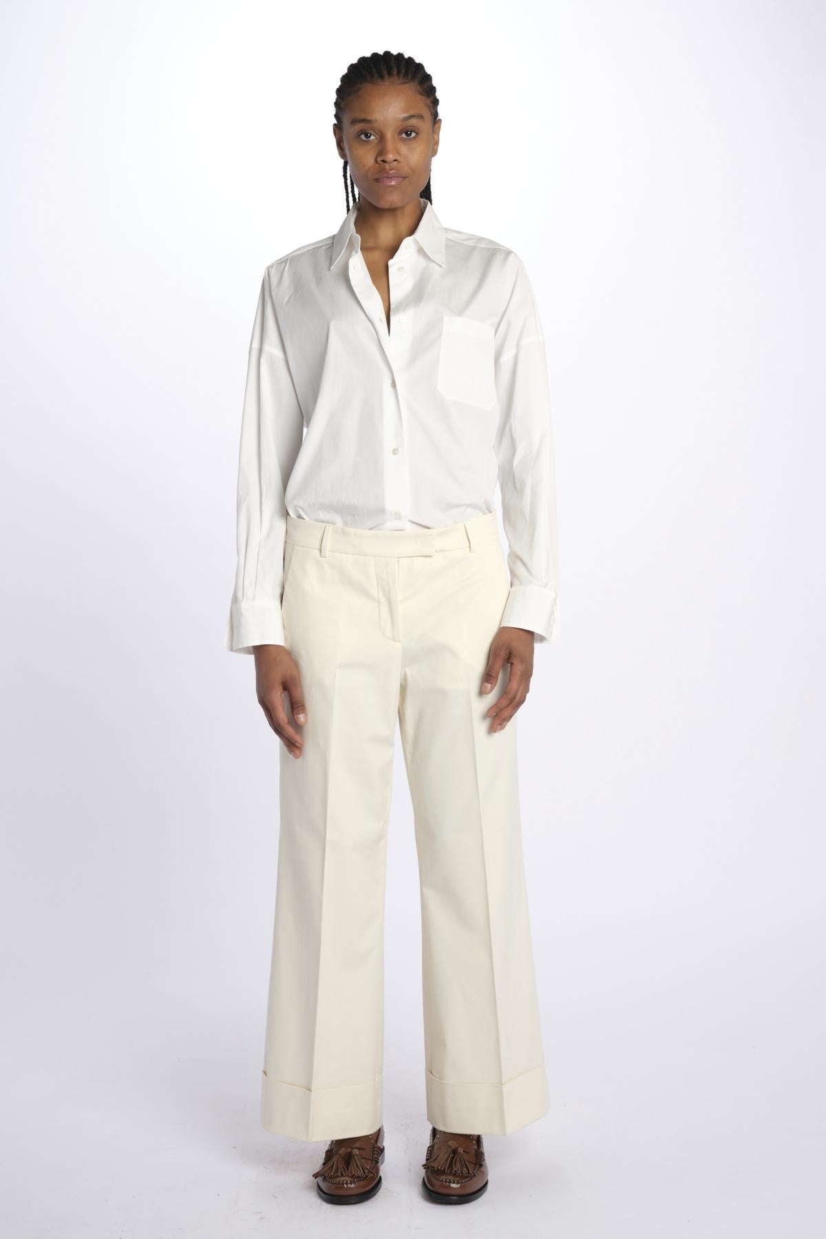 Pantalone MELODIA cropped risvolto MELODIA65254 10 quelledue 