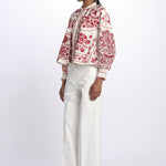 Giacca/camicia MAMIE ricamata MAMIE1BBL RED antik batik 