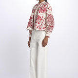 Giacca/camicia MAMIE ricamata MAMIE1BBL RED antik batik 