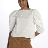 Camicia OFF-WHITE ricamo fiorellini 338614 OFFWHITE farm rio 