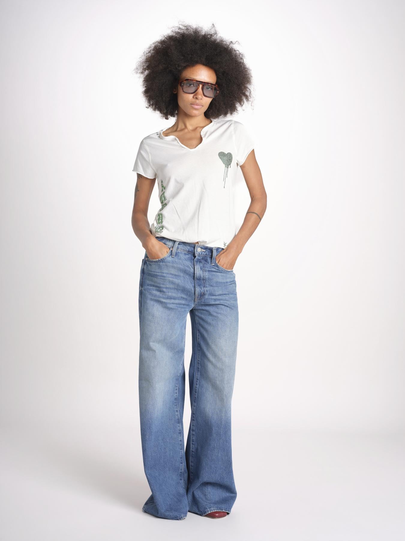 t-shirt con scollo JWTN02652 JUDO 103 zadig & voltaire 