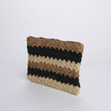 PERLA pochette a righe PERLA NERO camalya 