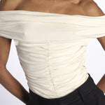 Body BUTTER CUP scollato plissè BUTTER CUP CREAM undress code 