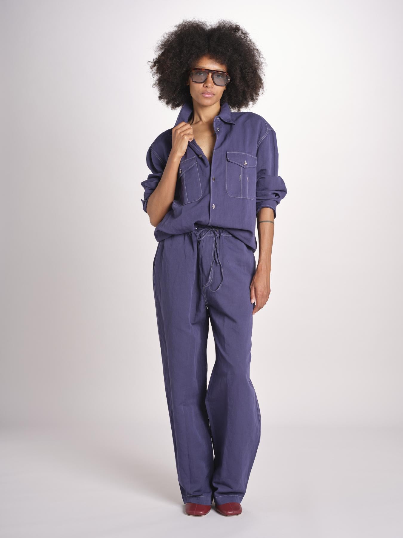 pantalone con impunture SONNY 1311 INDIGO studio nicholson 