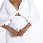 DRESS HELLI mini abito con manica a sbuffo DRESS HELLI BIANCO inasami 