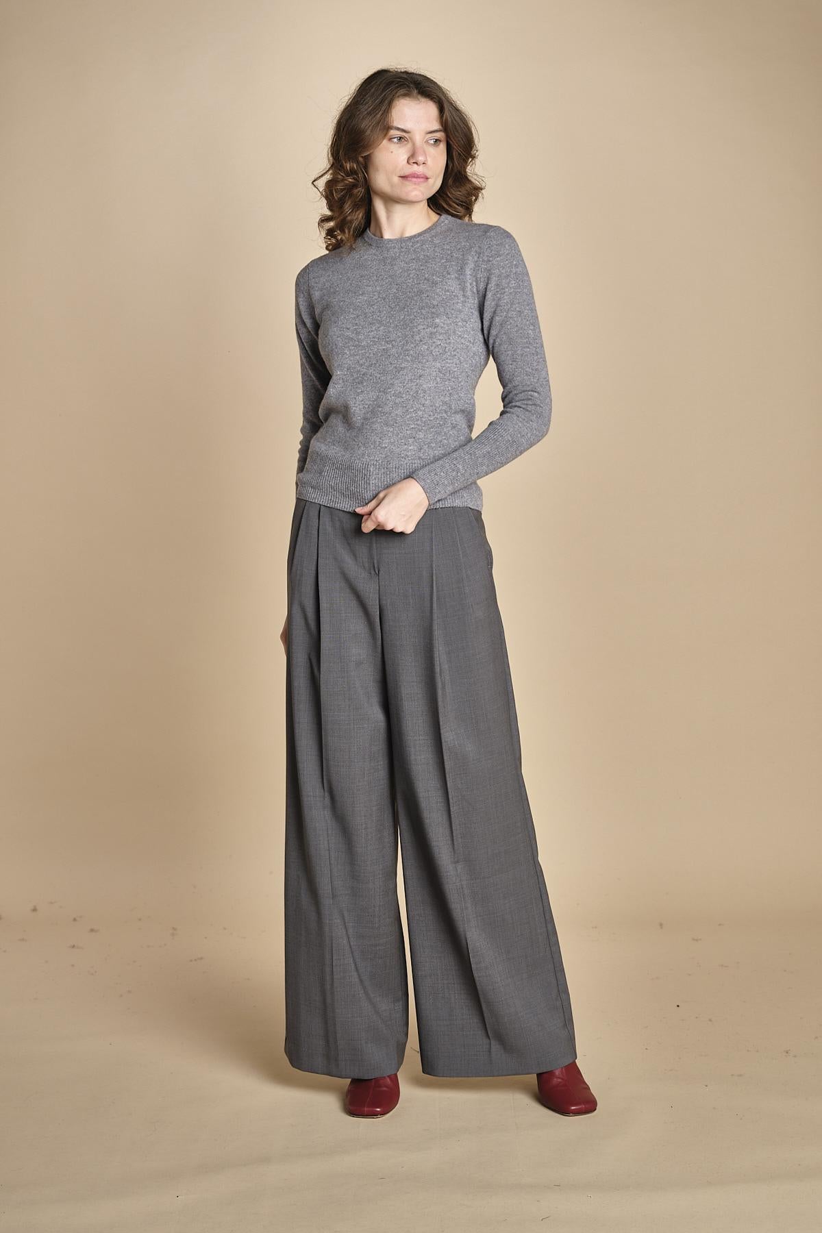 girocollo basic MIL46 25203 GRIGIO CH milaura 